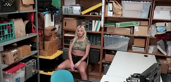  Busty blonde teenage delinquent